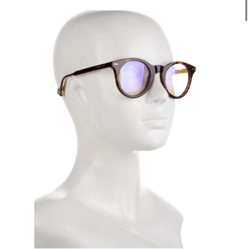 Gucci Women's Tortoise Shell Blue Light Glasses